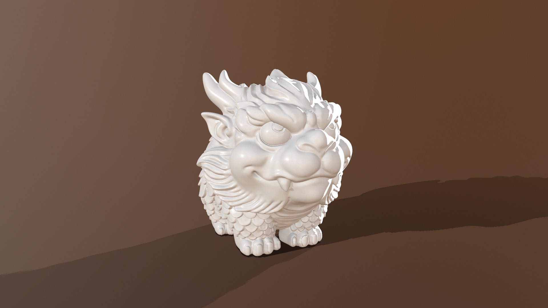 Dragon Mascot 3D print model_4