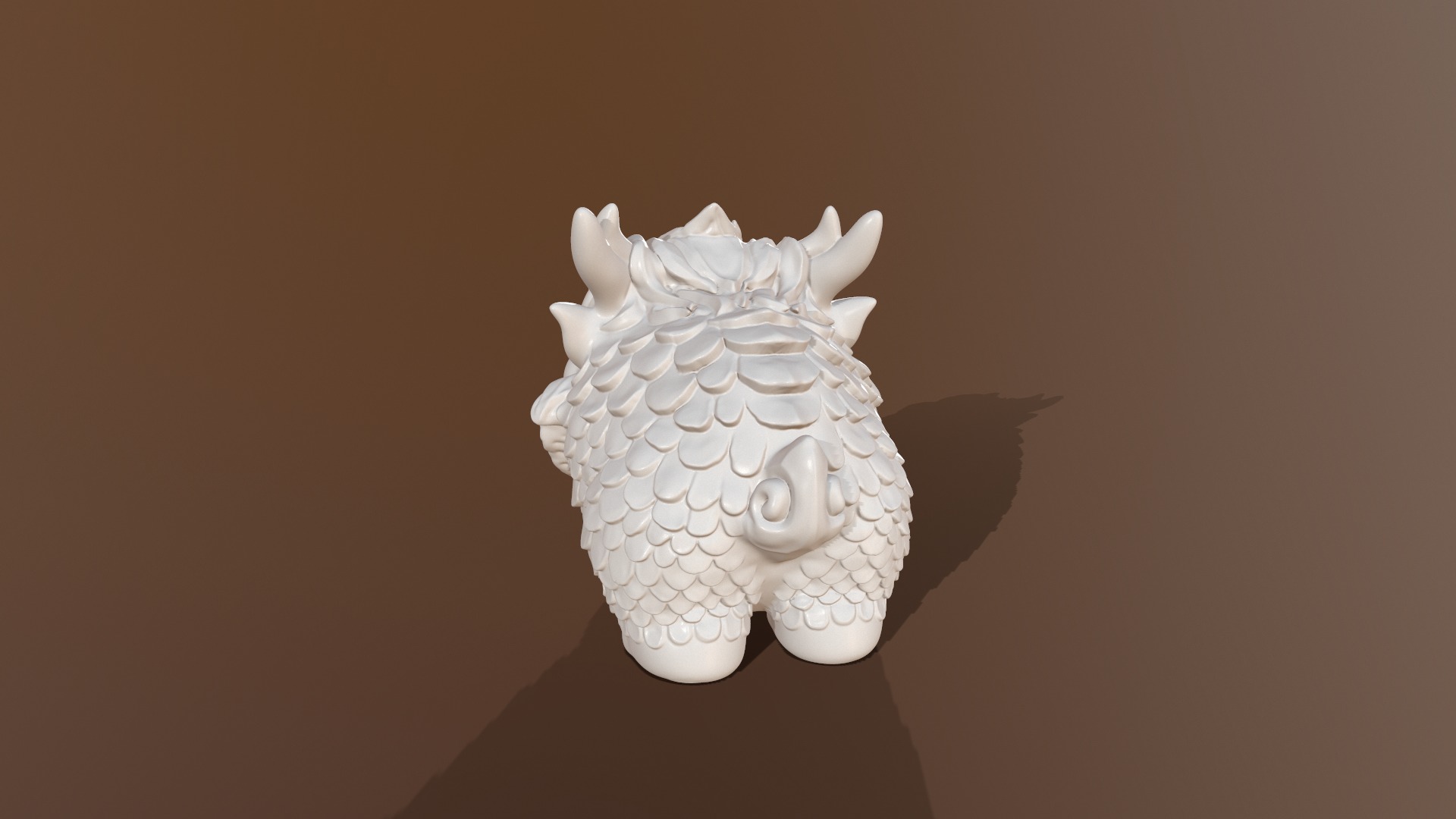 Dragon Mascot 3D print model_3