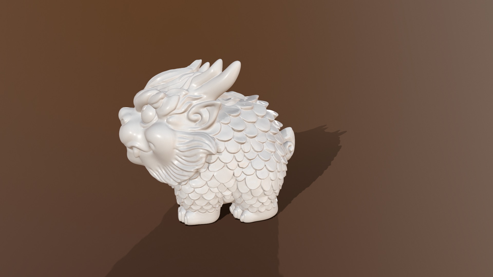 Dragon Mascot 3D print model_2