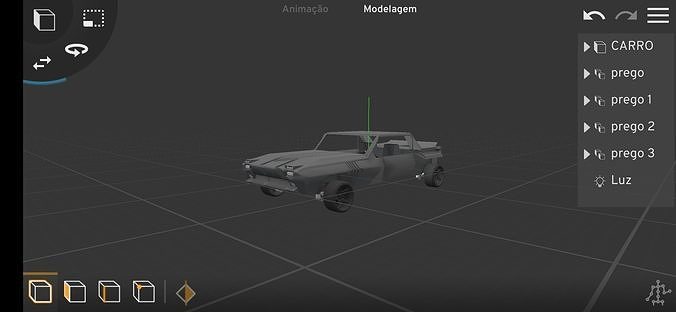 Stunt car Low-poly 3D model
