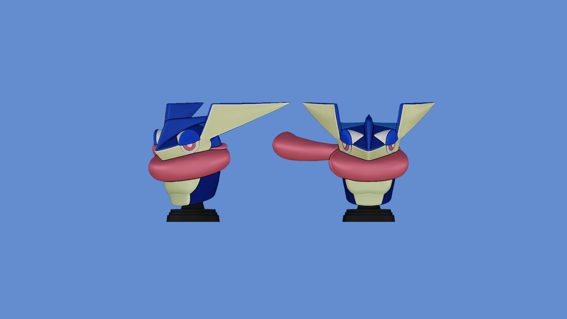 Greninja bust Pokemon 3D print model_1