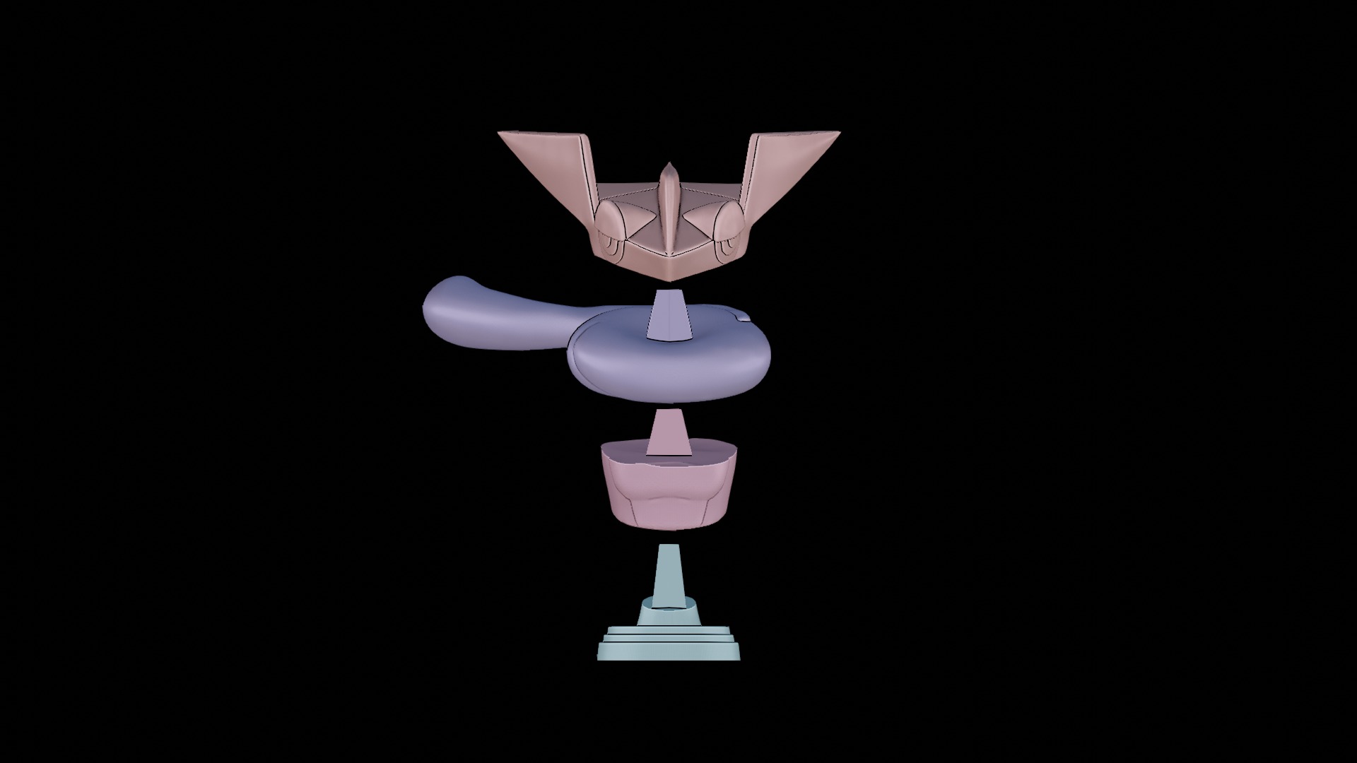 Greninja bust Pokemon 3D print model_12