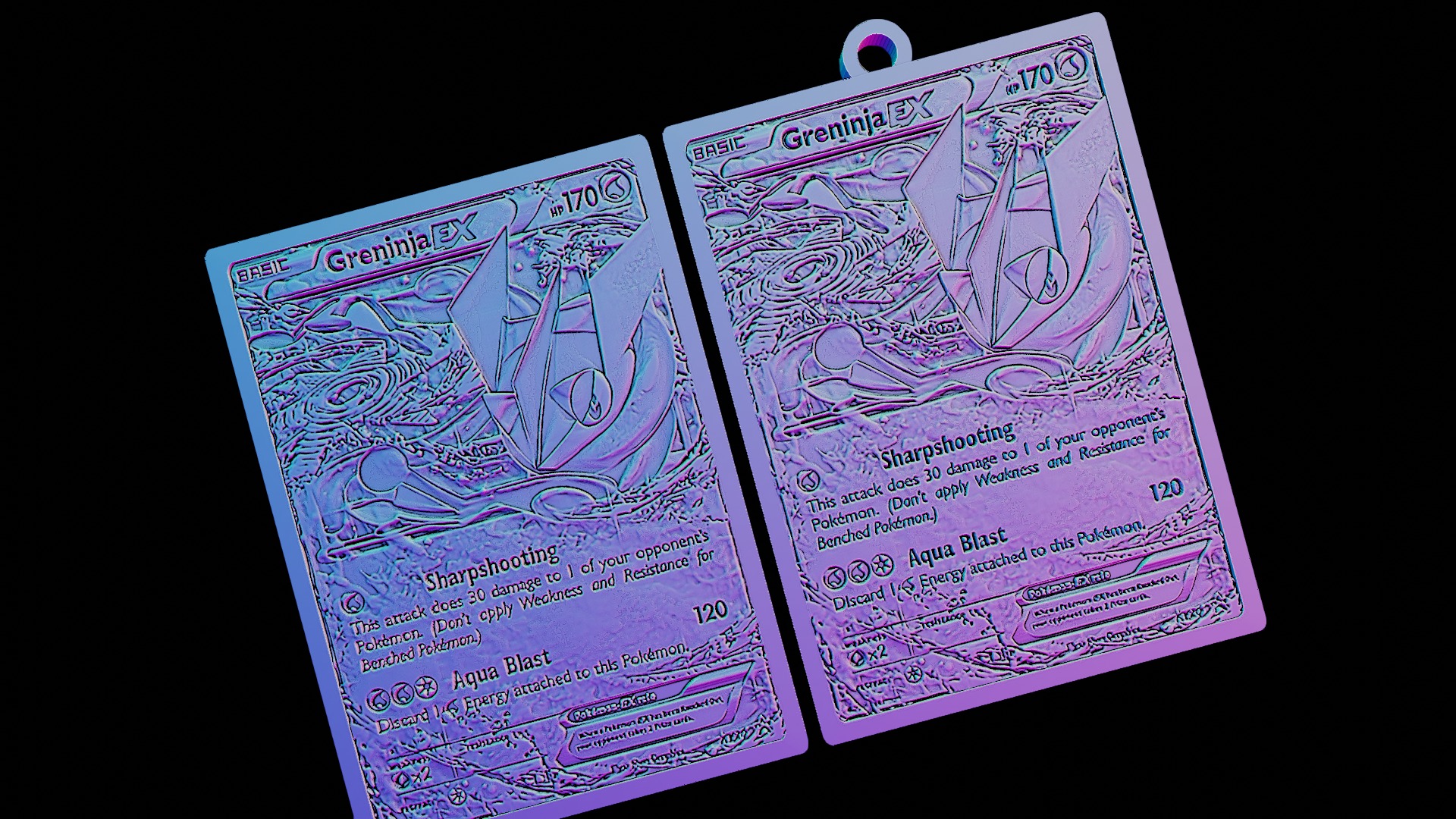 Greninja bust Pokemon 3D print model_13