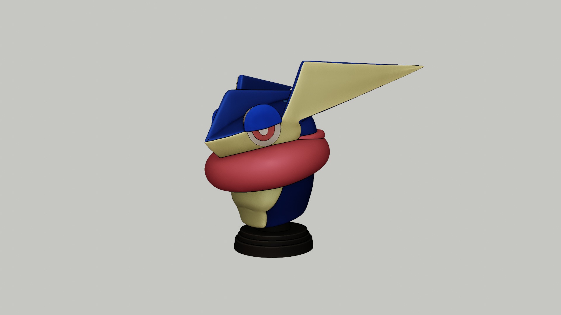 Greninja bust Pokemon 3D print model_6