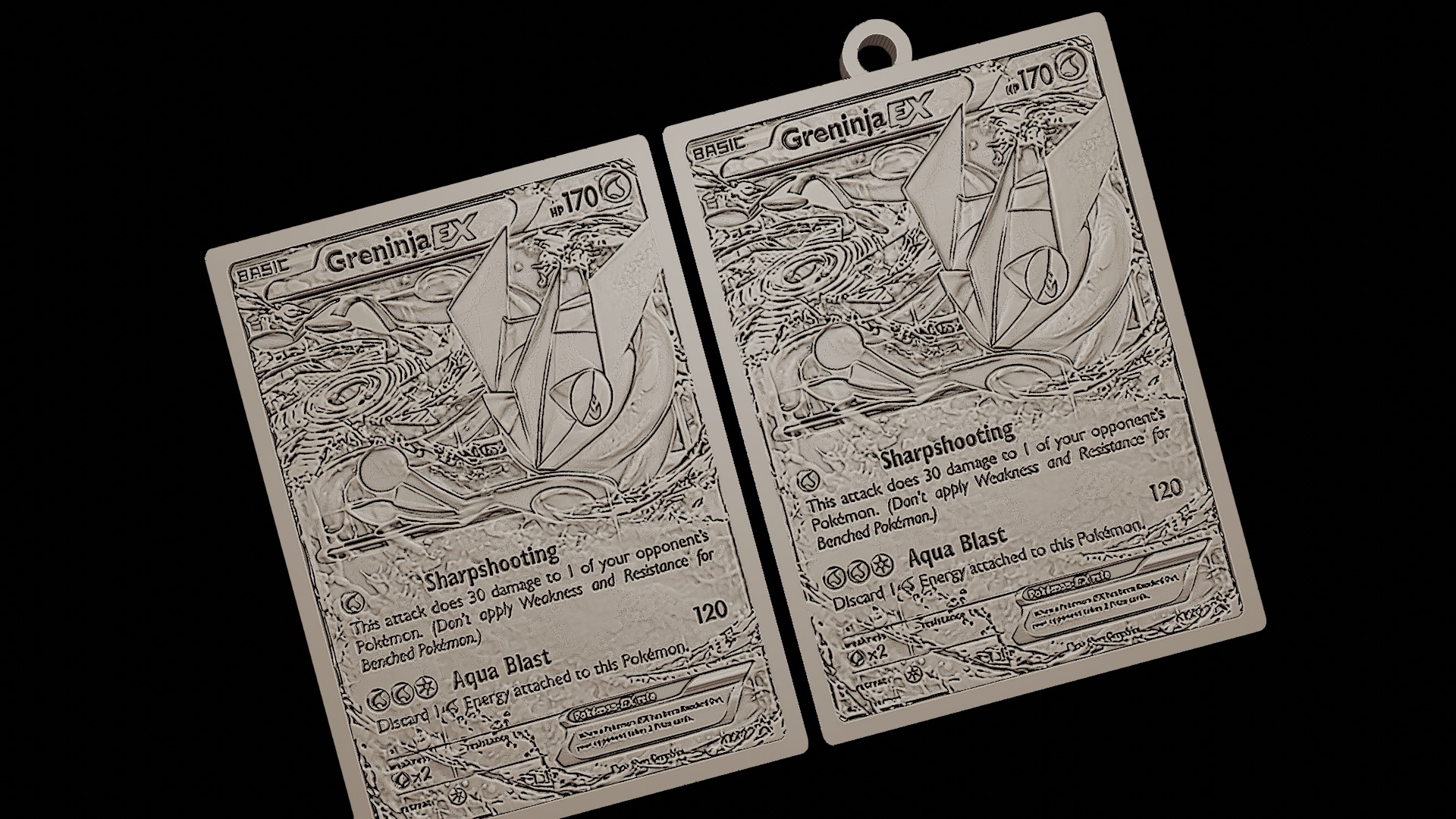 Greninja bust Pokemon 3D print model_14