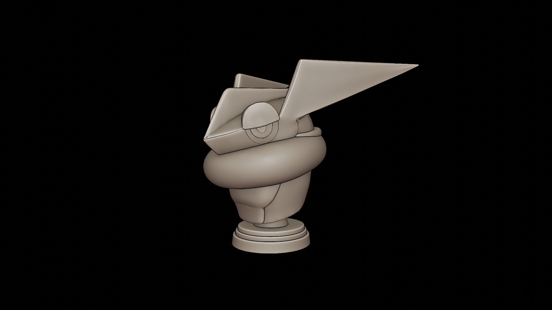 Greninja bust Pokemon 3D print model_5