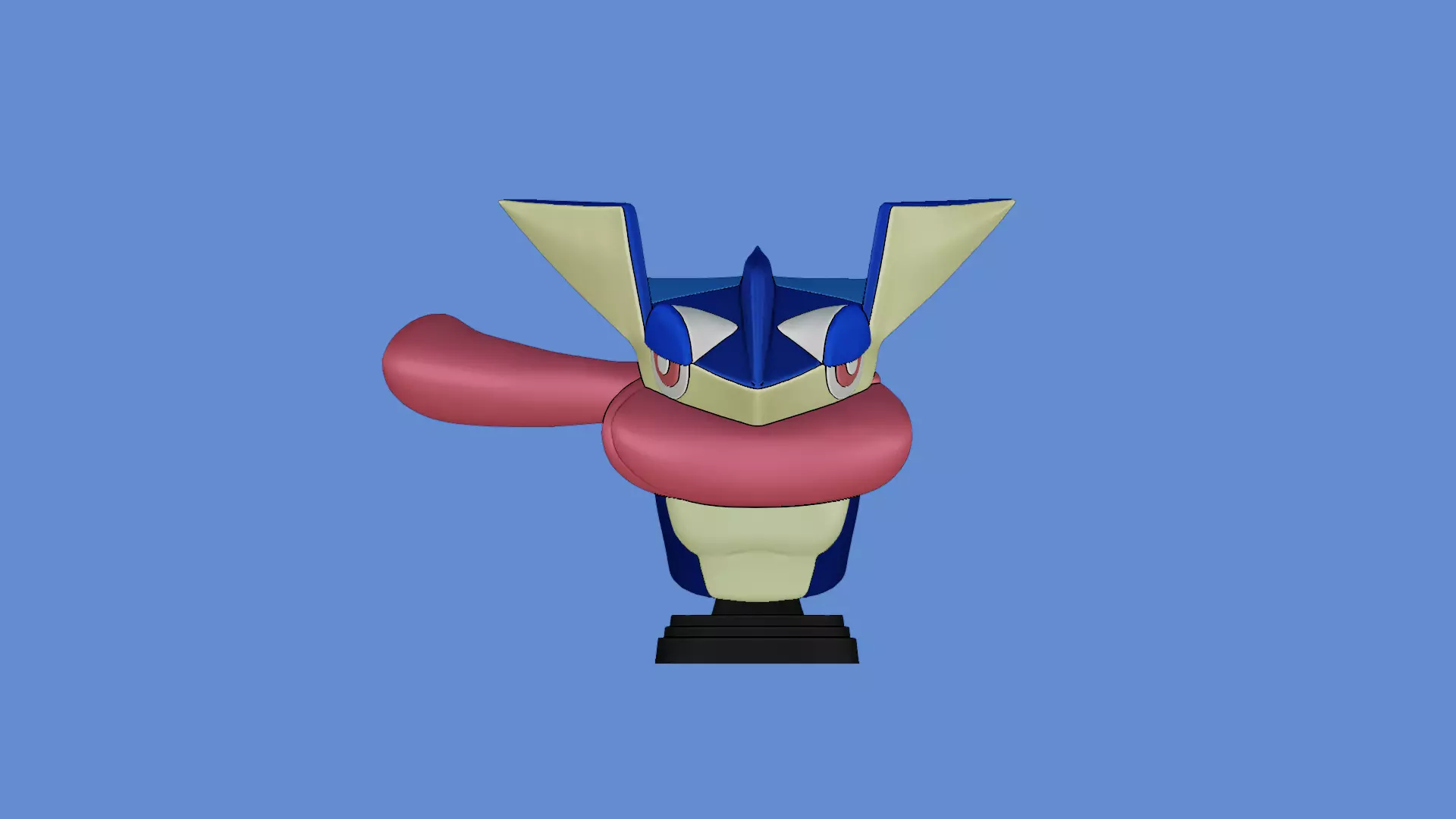 Greninja bust Pokemon 3D print model_0