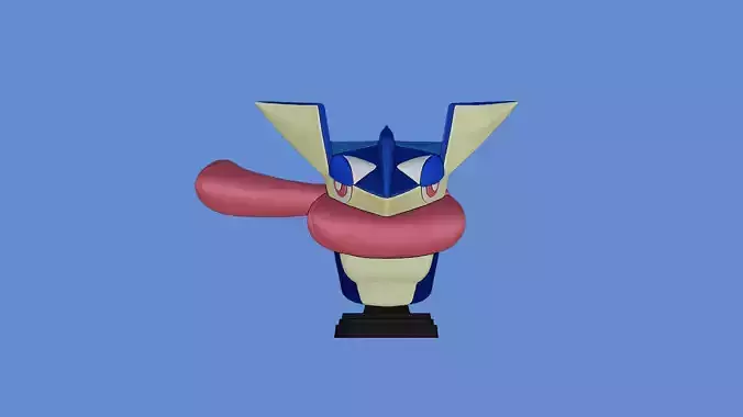 Greninja bust Pokemon 3D print model
