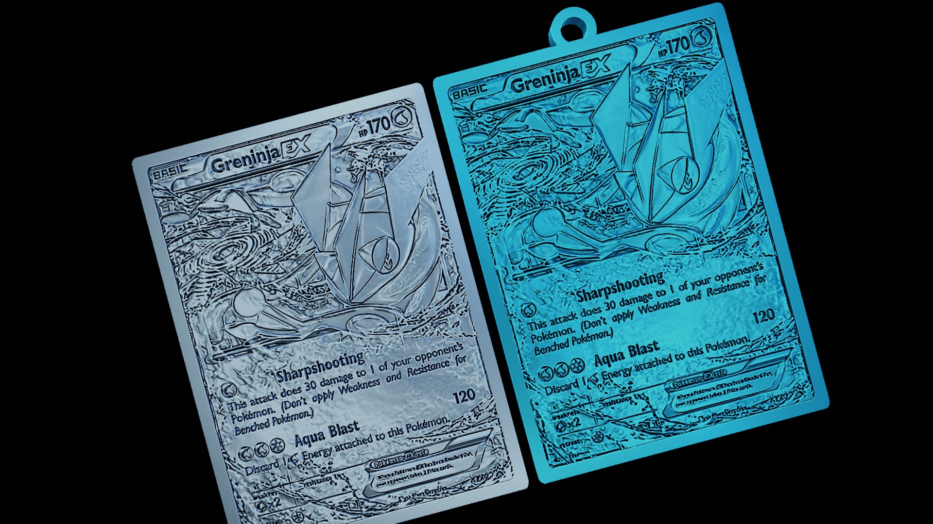 Greninja bust Pokemon 3D print model_3