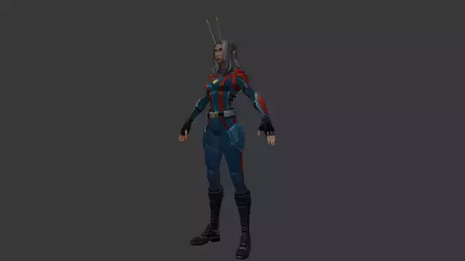 Mantis Guardians Of The Galaxy - Blender Only Low-poly 3D model
