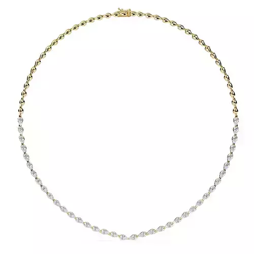 elegent pear shape necklece 3dm stl 360 render video