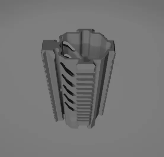 Scorpion Handguard ALPHA 7 inch - Compact Tactical Rail System 3D print model_0