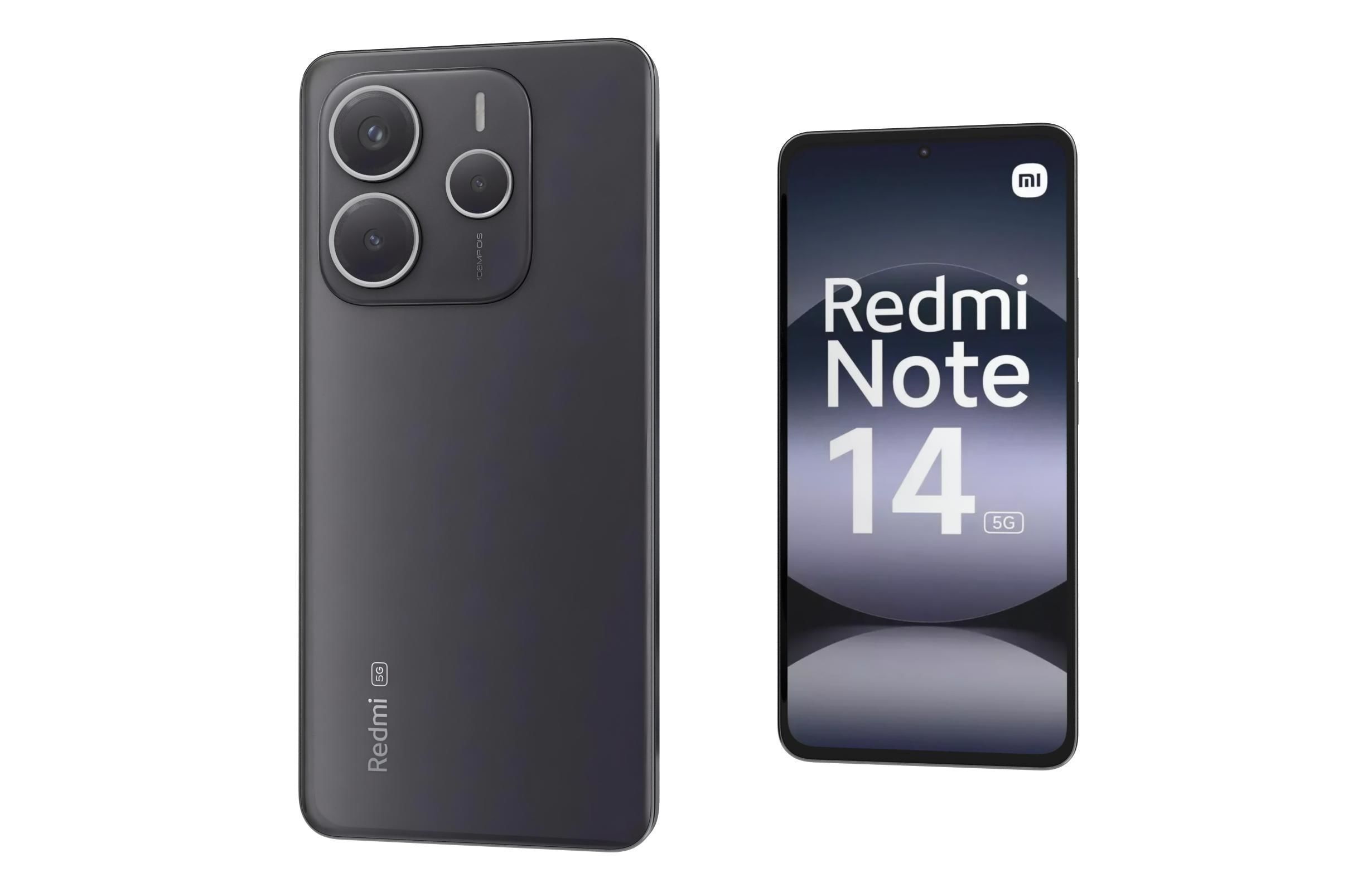 Xiaomi Redmi Note 14 5G Black 3D model_4