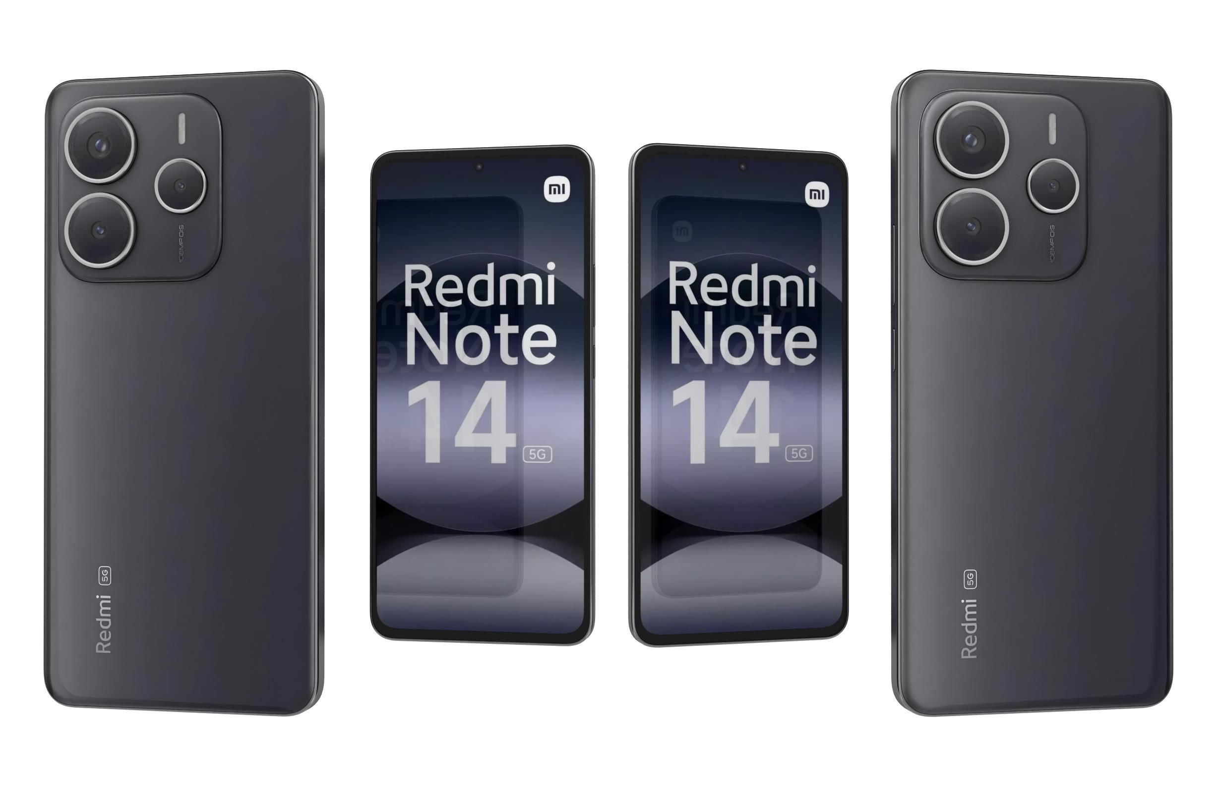 Xiaomi Redmi Note 14 5G Black 3D model_3