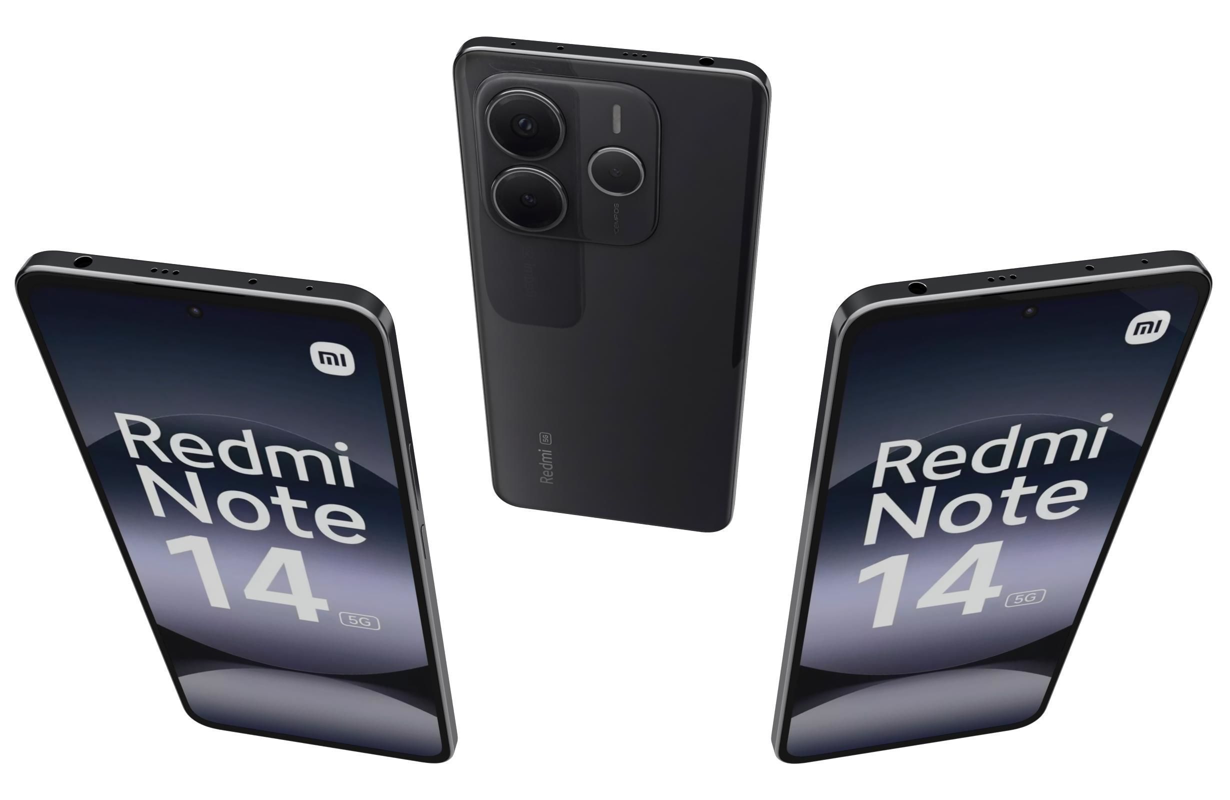 Xiaomi Redmi Note 14 5G Black 3D model_2