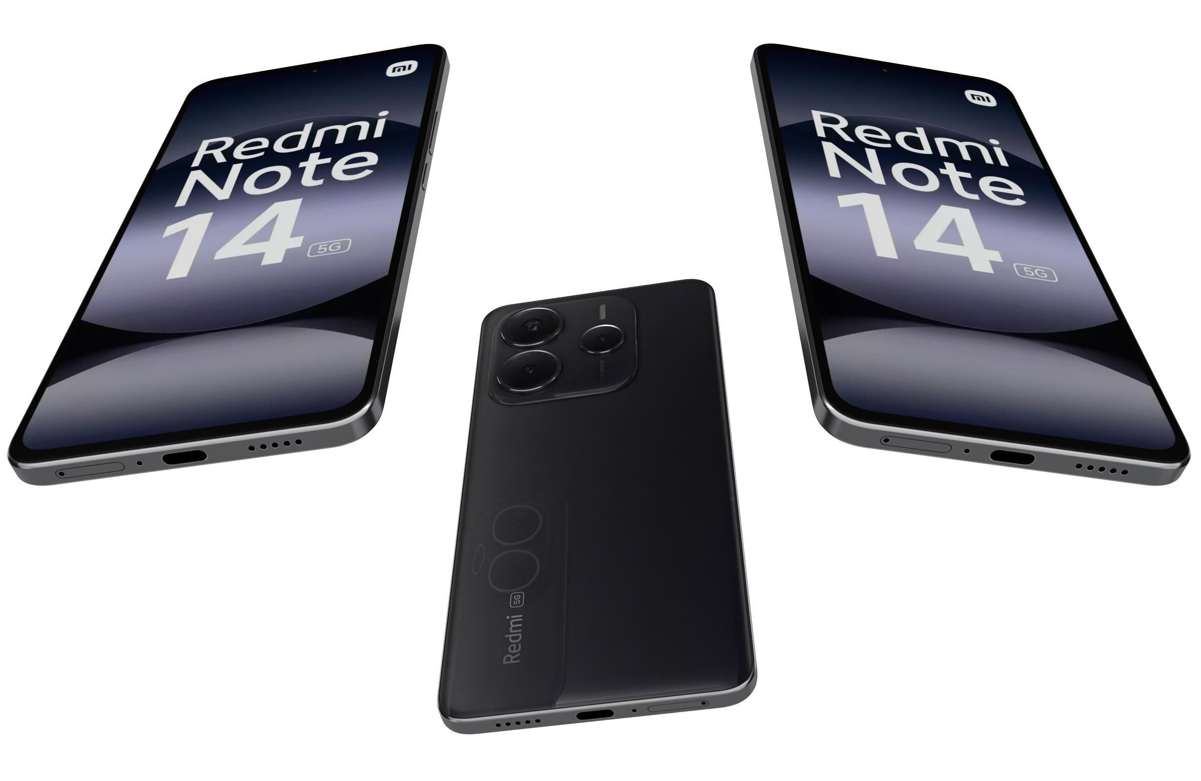 Xiaomi Redmi Note 14 5G Black 3D model_1