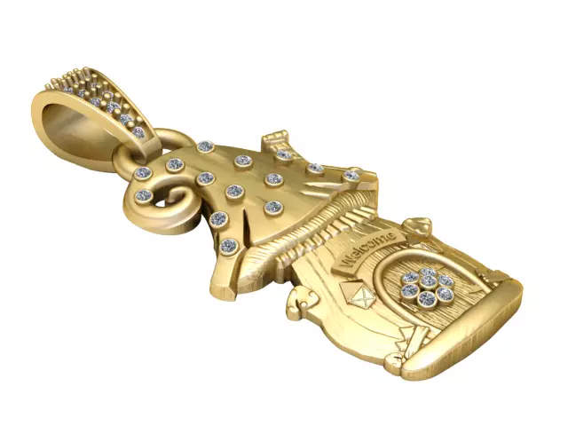WELCOME TO HOUSE PENDANT 3D PRINTABLE MODEL 3D print model