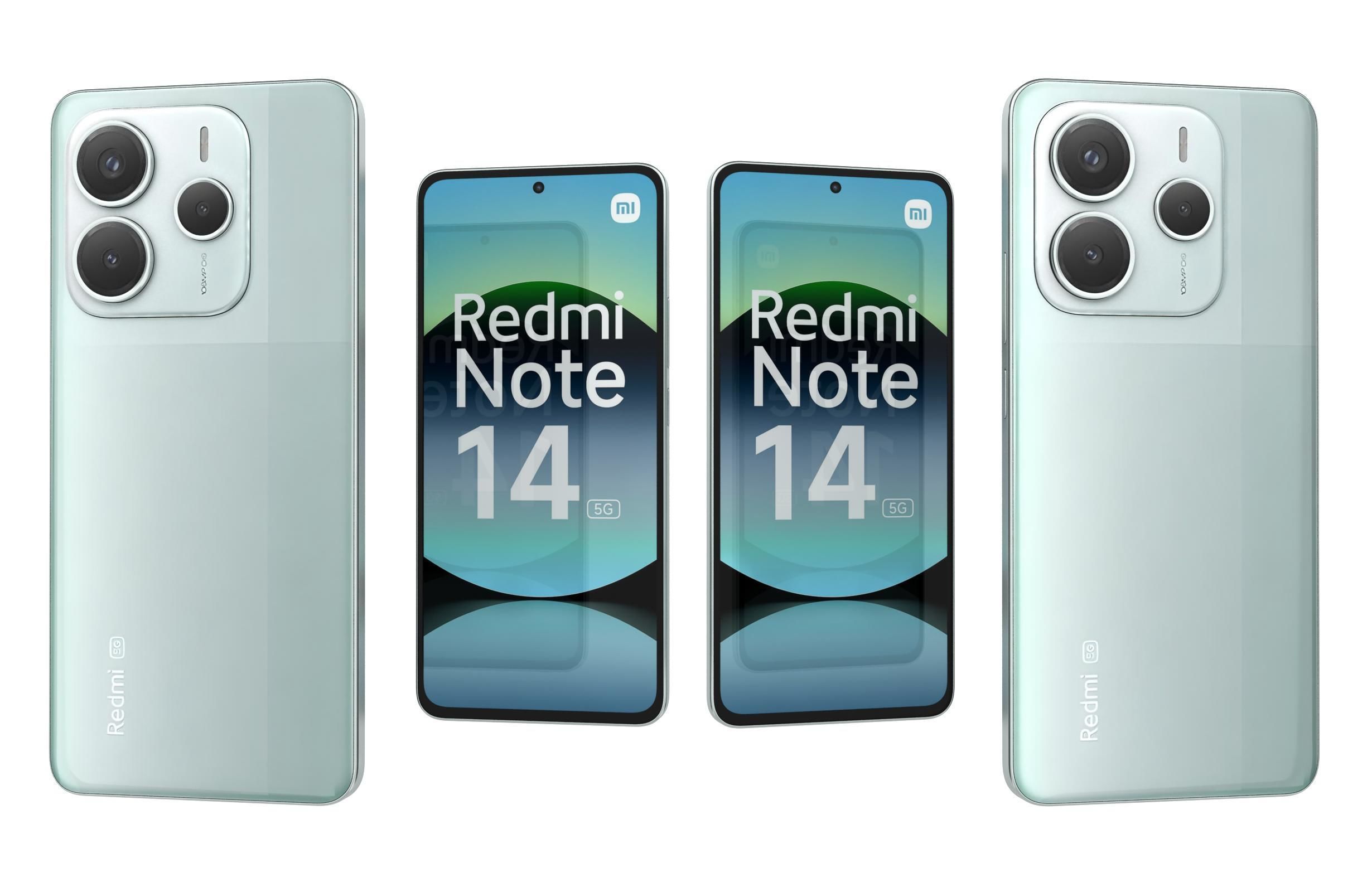 Xiaomi Redmi Note 14 5G Green 3D model_3