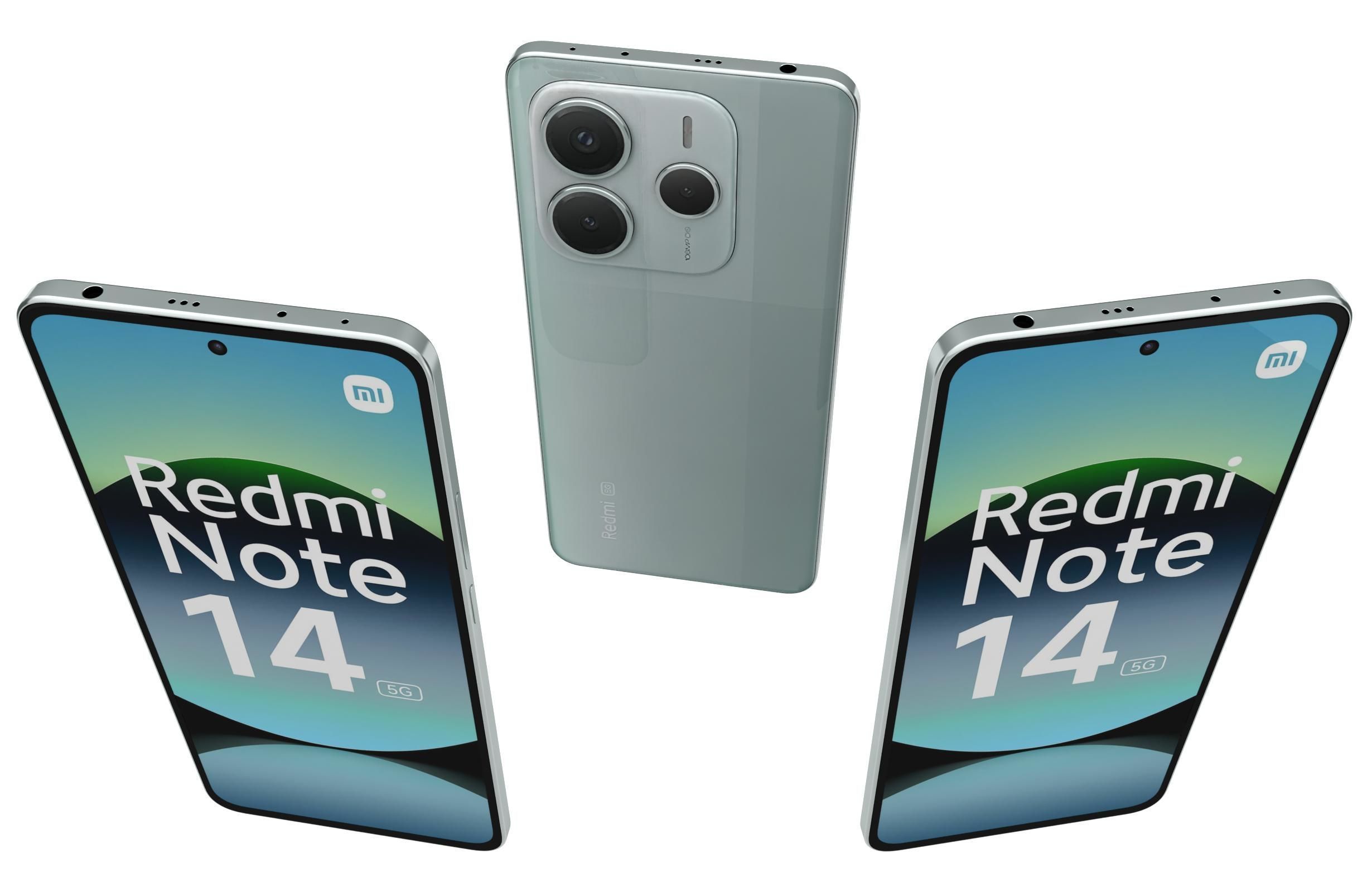 Xiaomi Redmi Note 14 5G Green 3D model_1