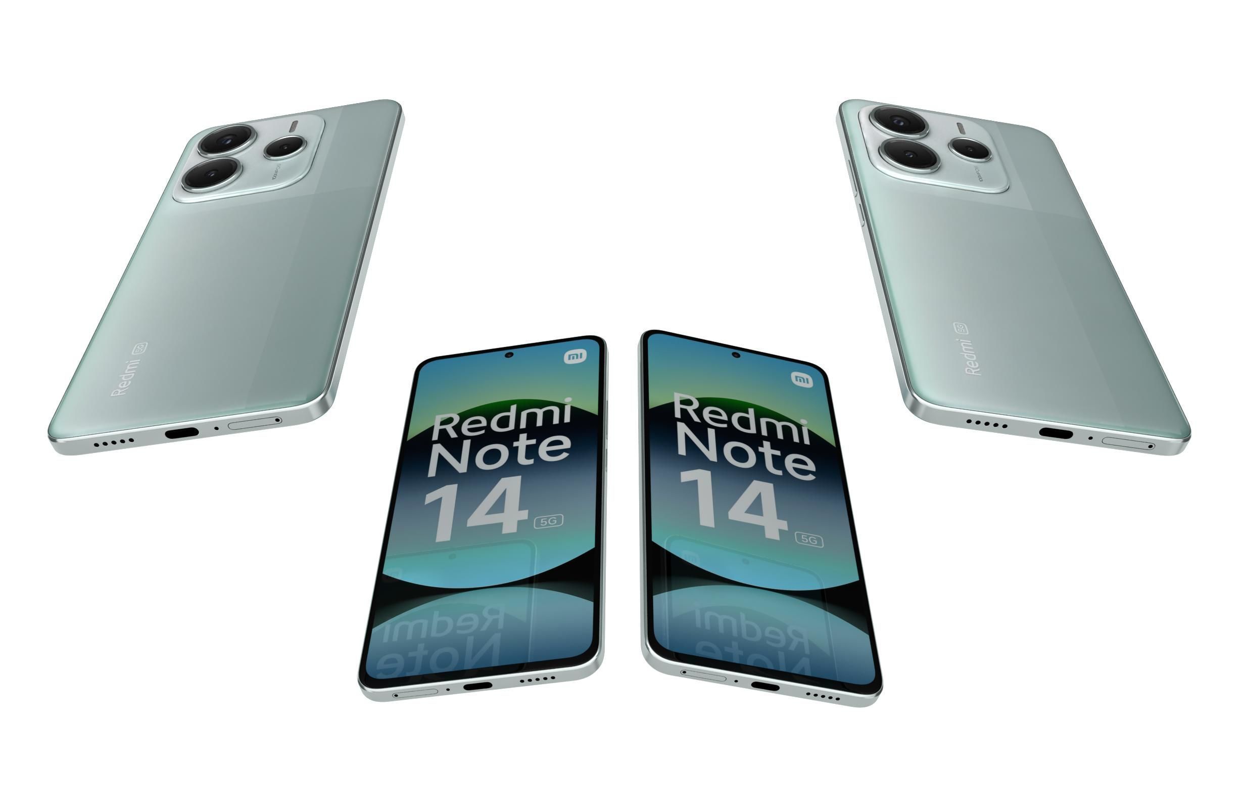 Xiaomi Redmi Note 14 5G Green 3D model_5