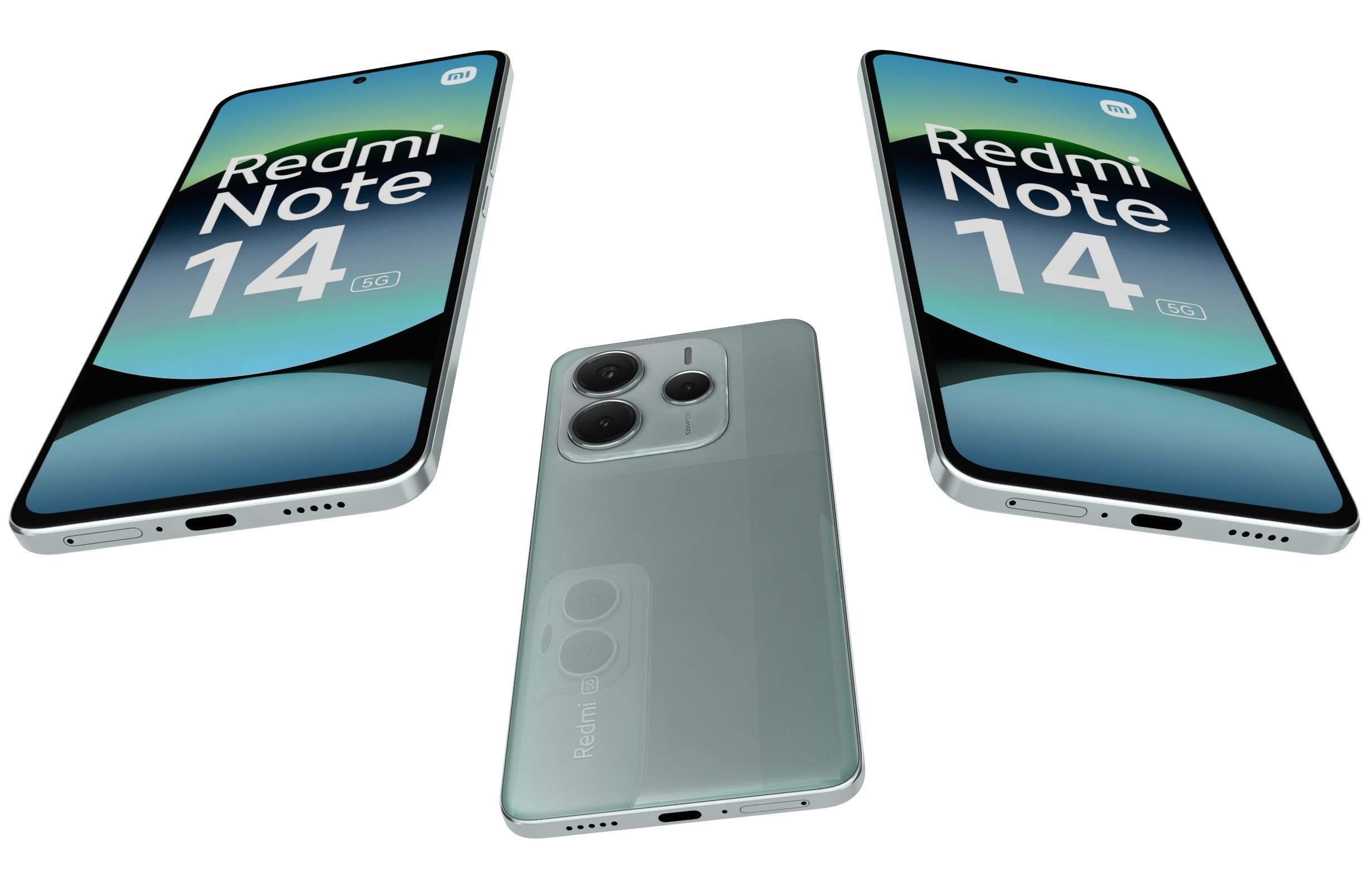 Xiaomi Redmi Note 14 5G Green 3D model_2