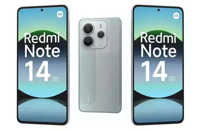 Xiaomi Redmi Note 14 5G Green 3D model