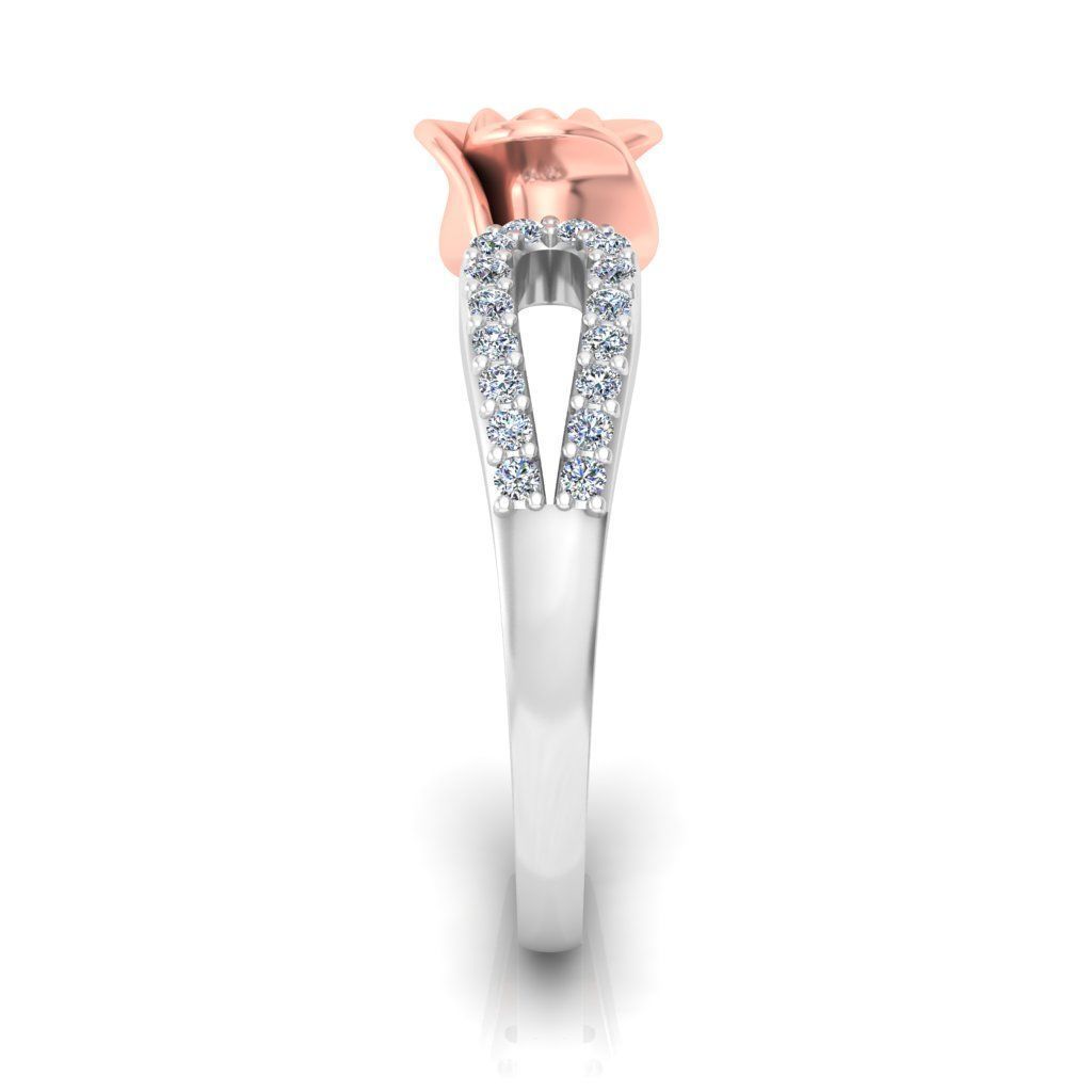Diamond Rose Ring RG15 3D print model_3