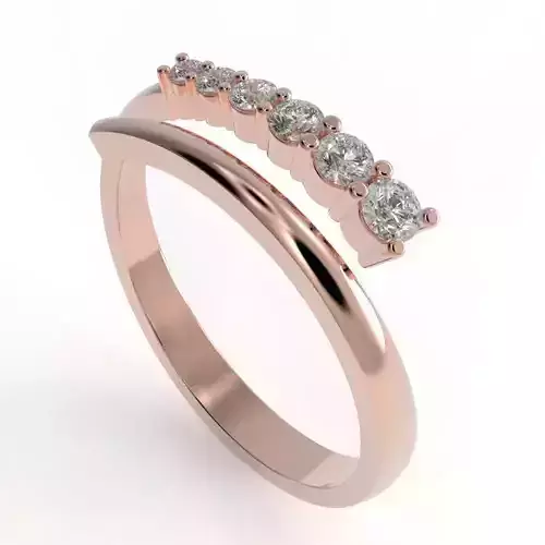Descreasing diamond ring