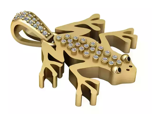 HIP HOP LIZARD PENDANT 3D PRINTABLE MODEL