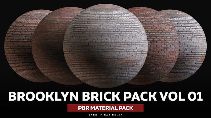 Brooklyn Brick PBR Material Pack Vol 01 Texture | CGTrader
