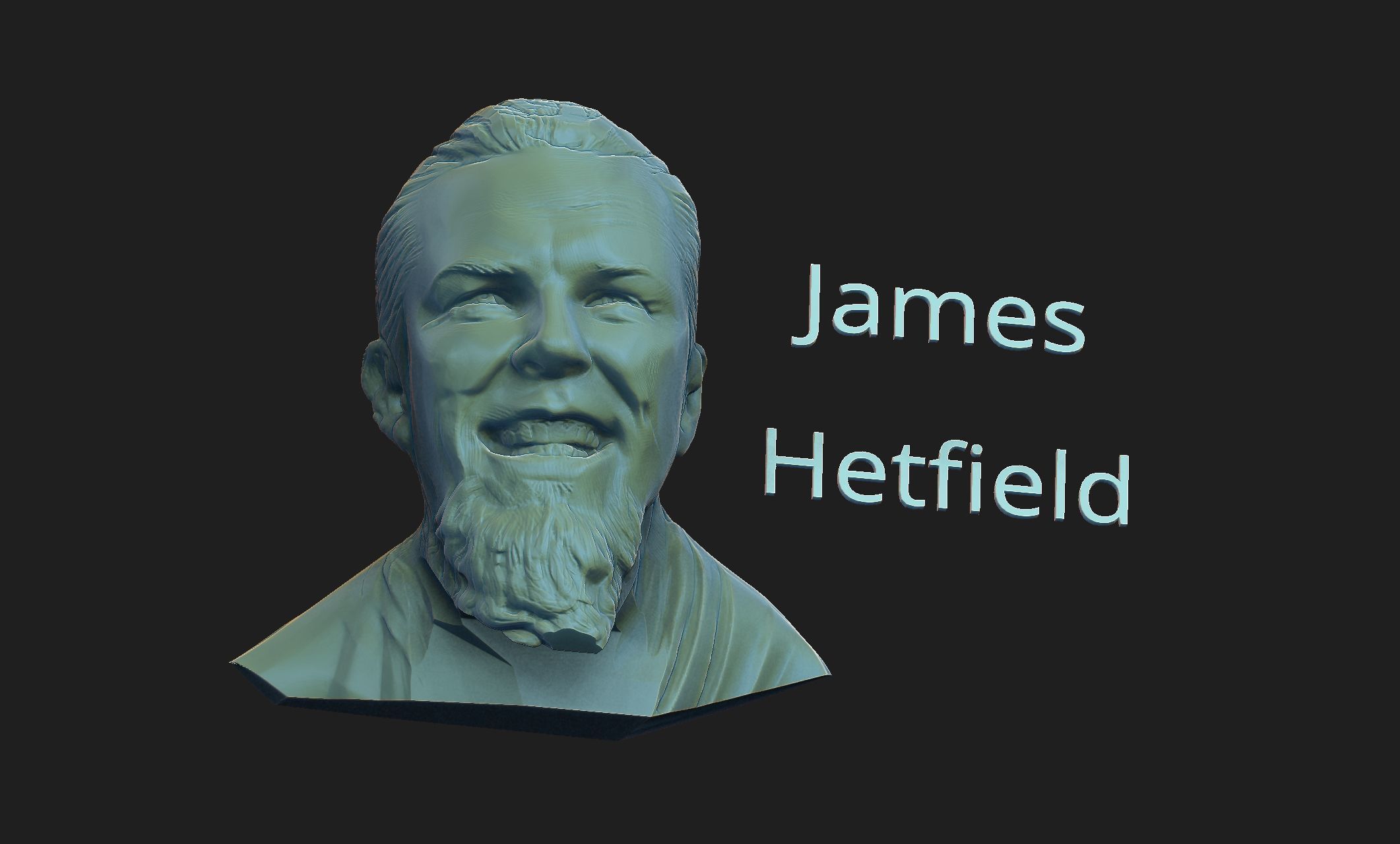 James Hetfield 3D print model_4
