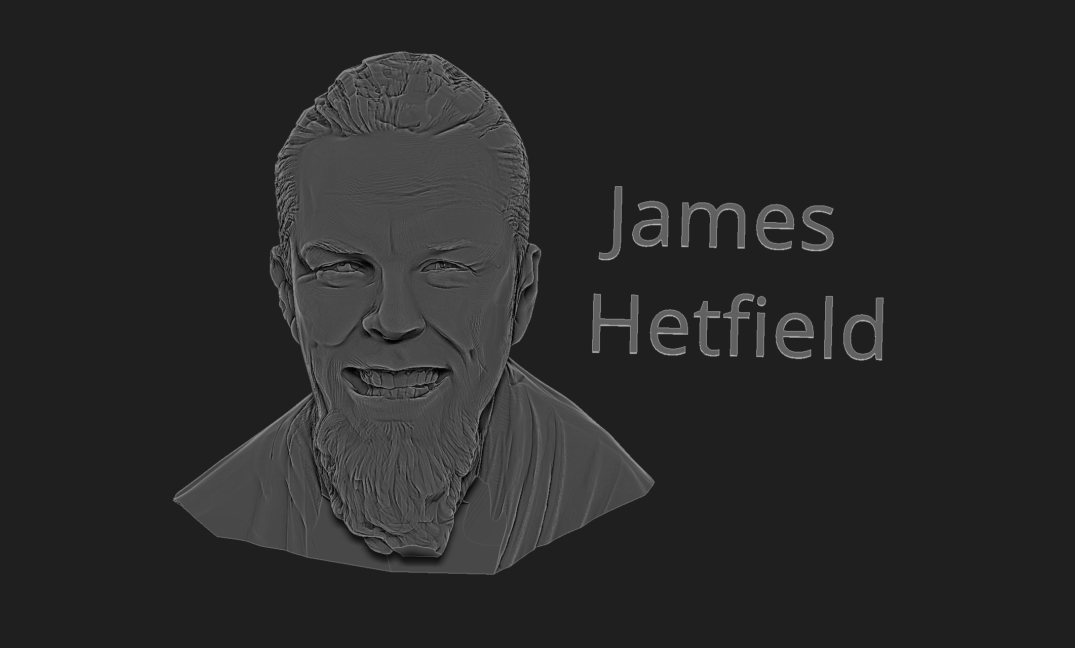 James Hetfield 3D print model_2