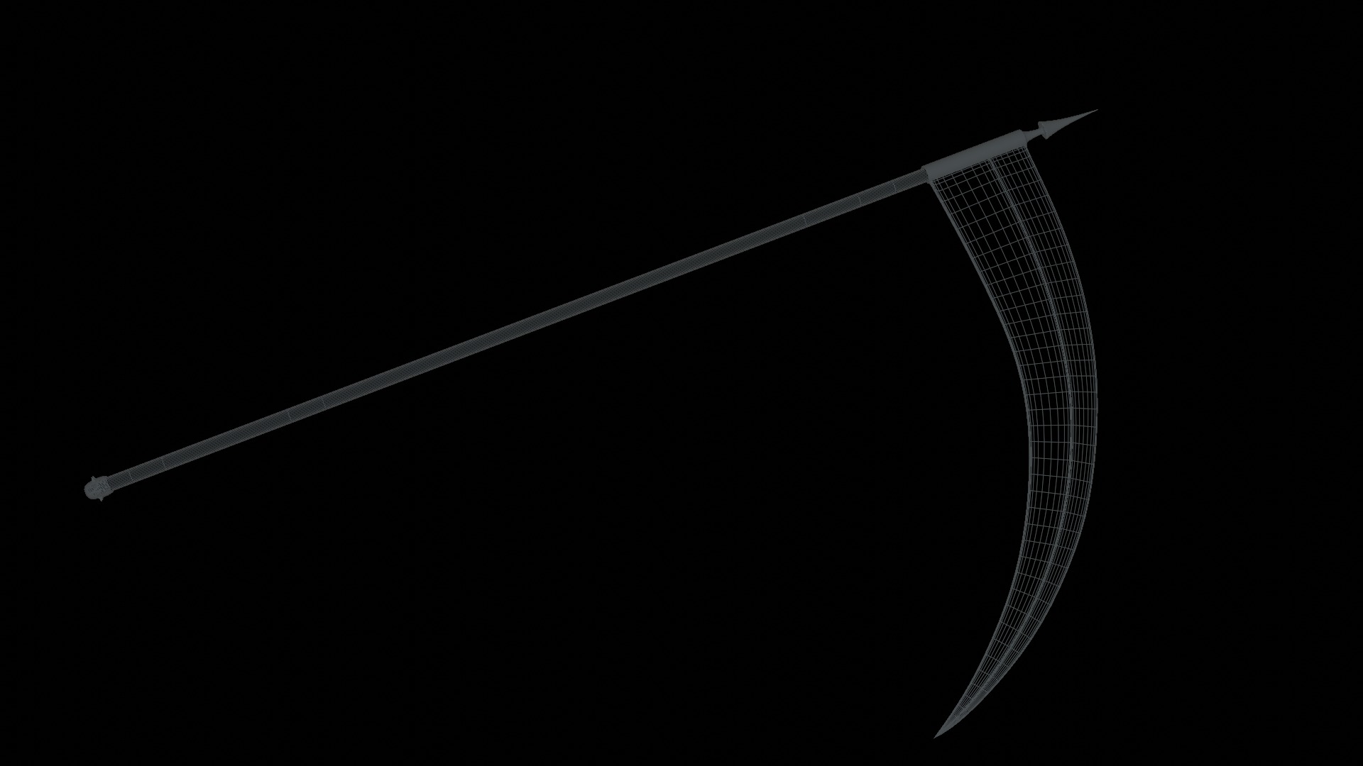 The reaper scythe Free low-poly 3D model_6