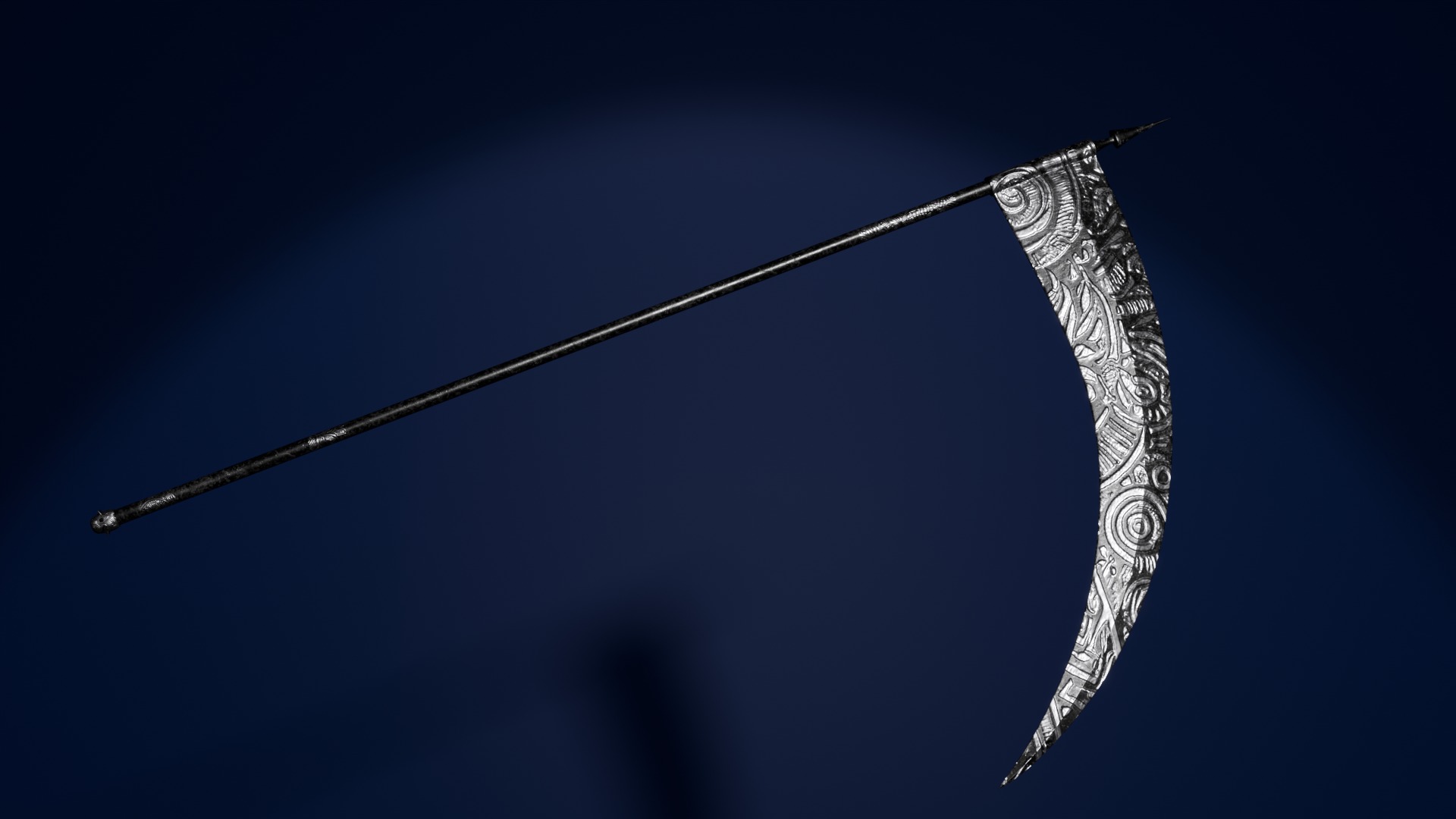 The reaper scythe Free low-poly 3D model_5