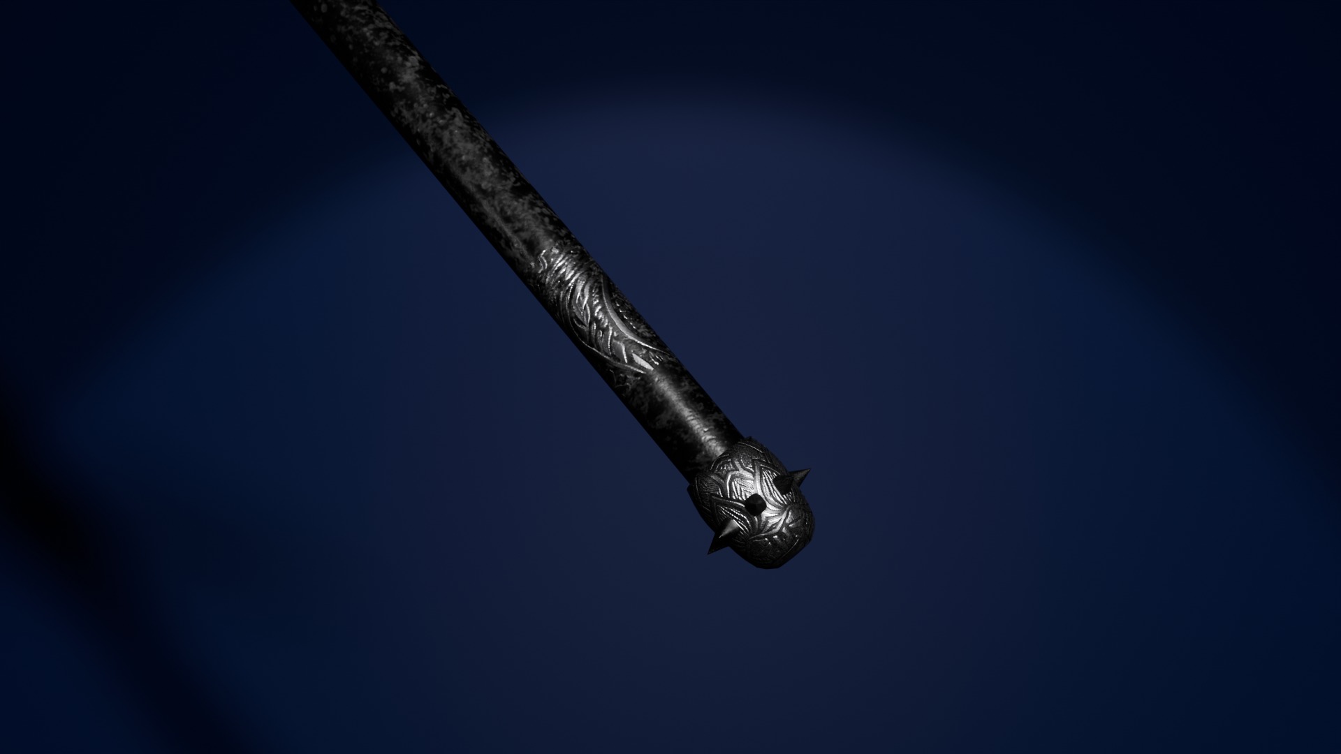 The reaper scythe Free low-poly 3D model_3