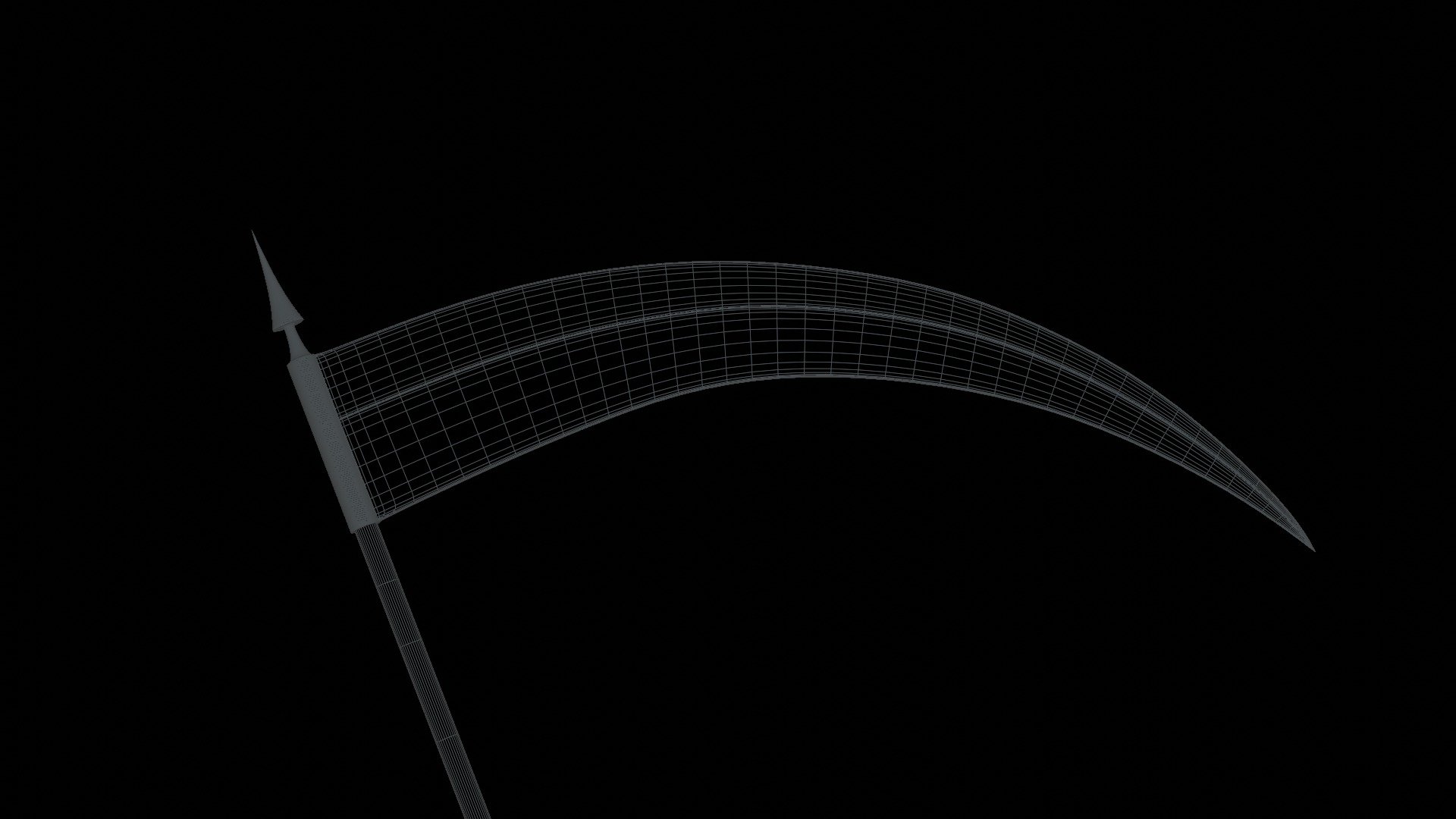 The reaper scythe Free low-poly 3D model_2