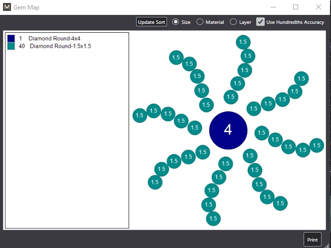 Pendant Daisy 3D print model_7