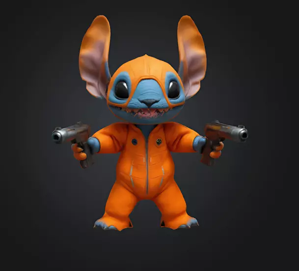 Galactic Armed Stich 3D print model_0