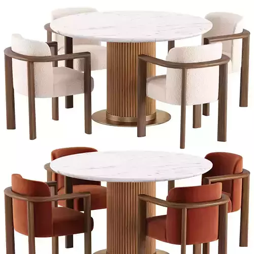 Aria Chair and Murcell Round Table