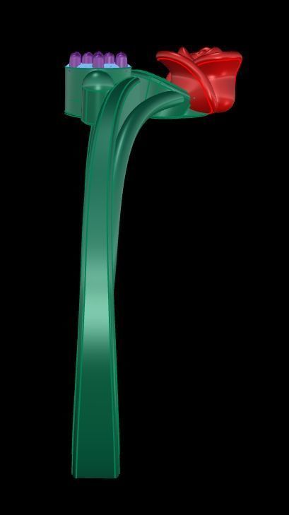 Diamond Rose Ring RG19 3D print model_6