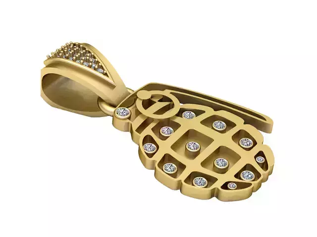 HIP HOP GRANDE PENDANT 3D PRINTABLE MODEL 