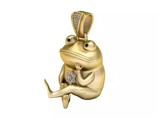 FROG  ANIMAL PENDANT 3D PRINTABLE MODEL  3D print model