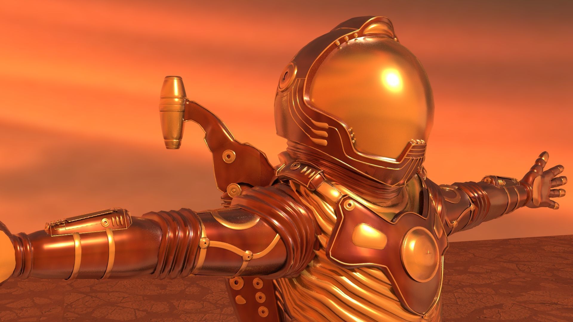 Space Creatures Pack 3D model_30