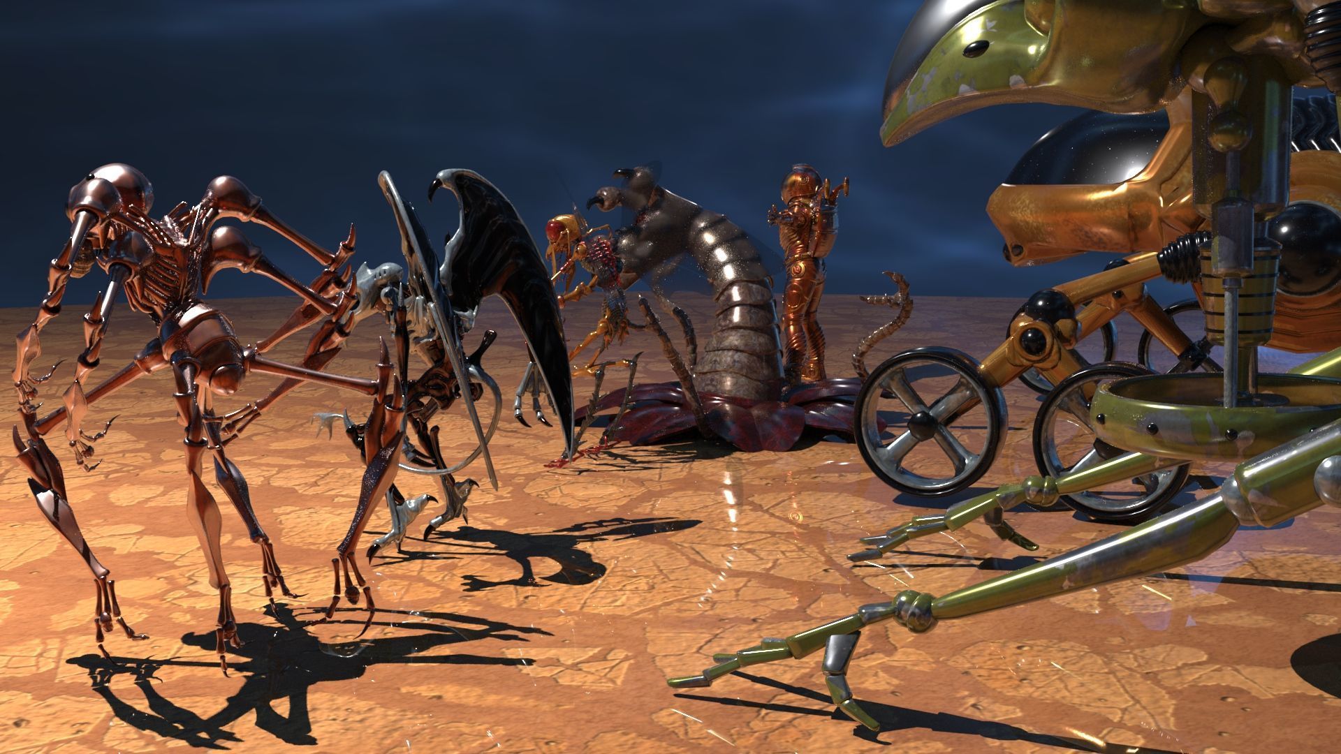 Space Creatures Pack 3D model_8