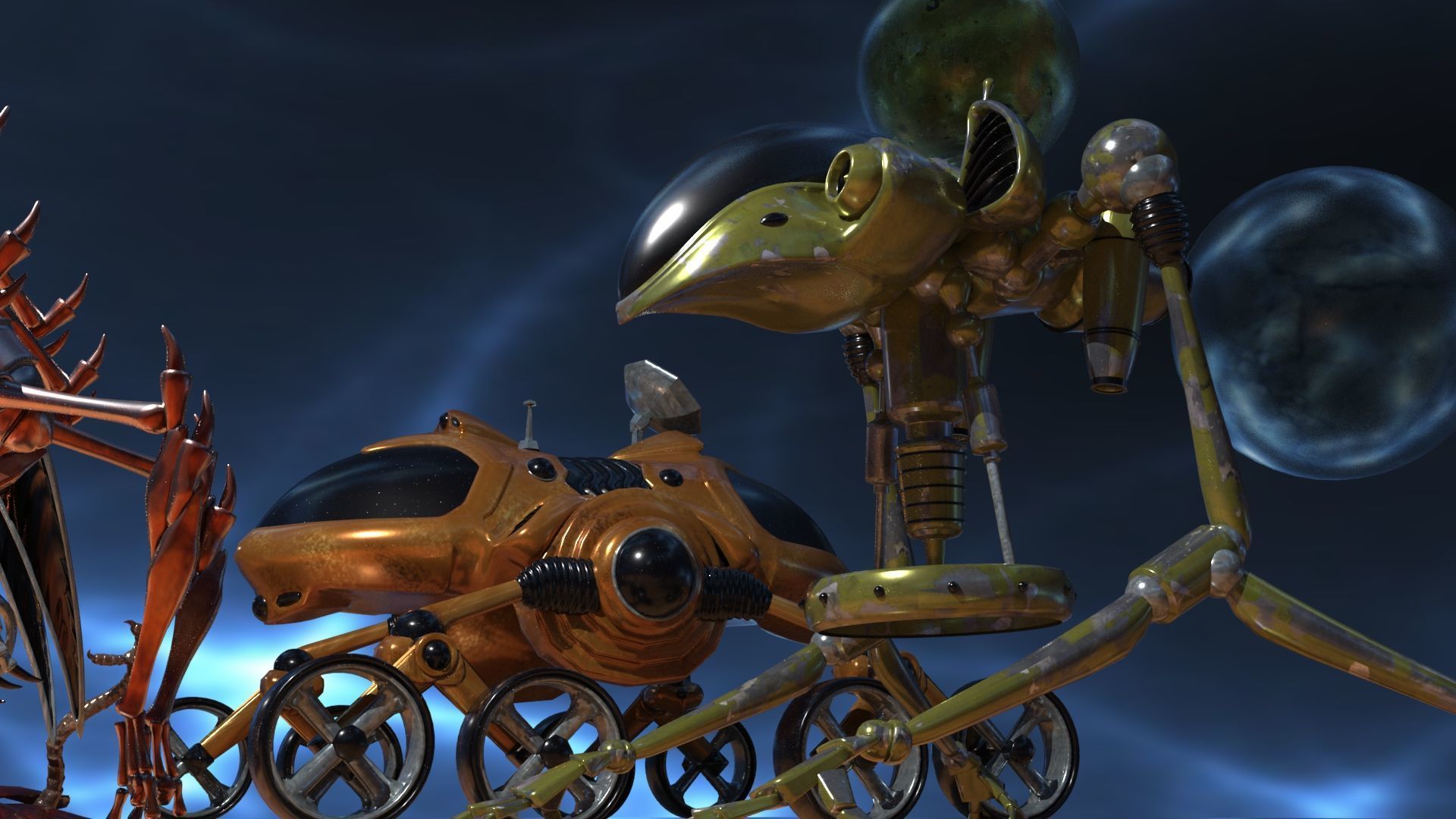 Space Creatures Pack 3D model_9