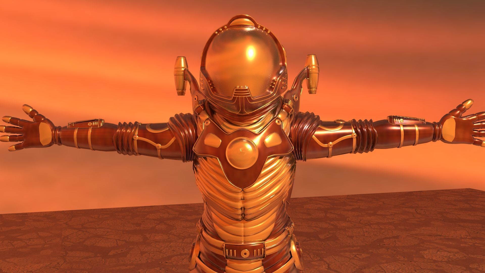 Space Creatures Pack 3D model_28