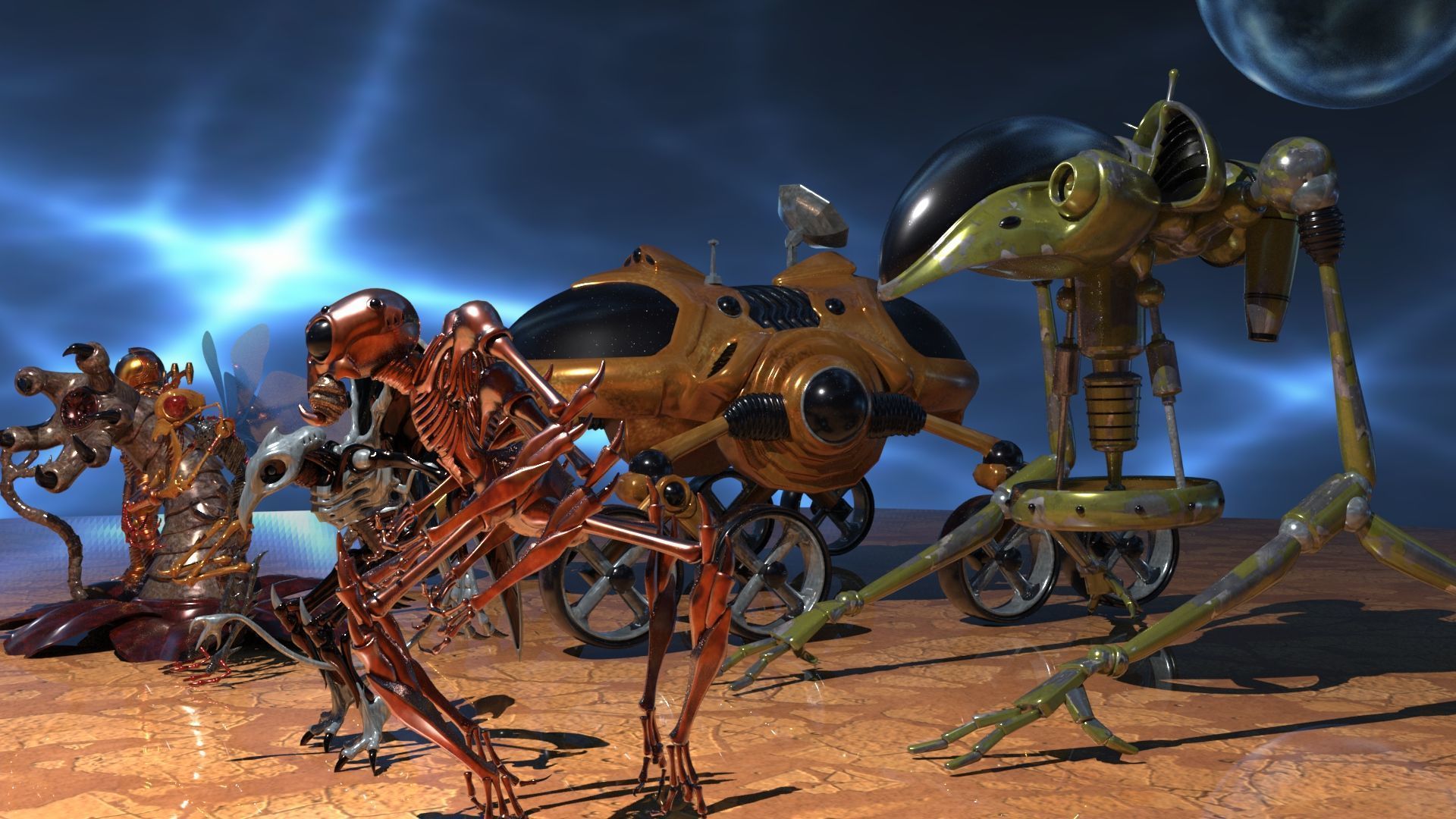 Space Creatures Pack 3D model_6