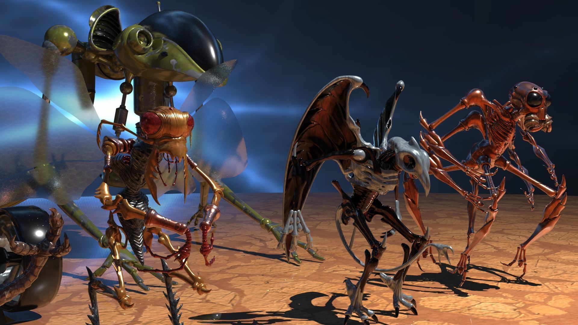 Space Creatures Pack 3D model_15