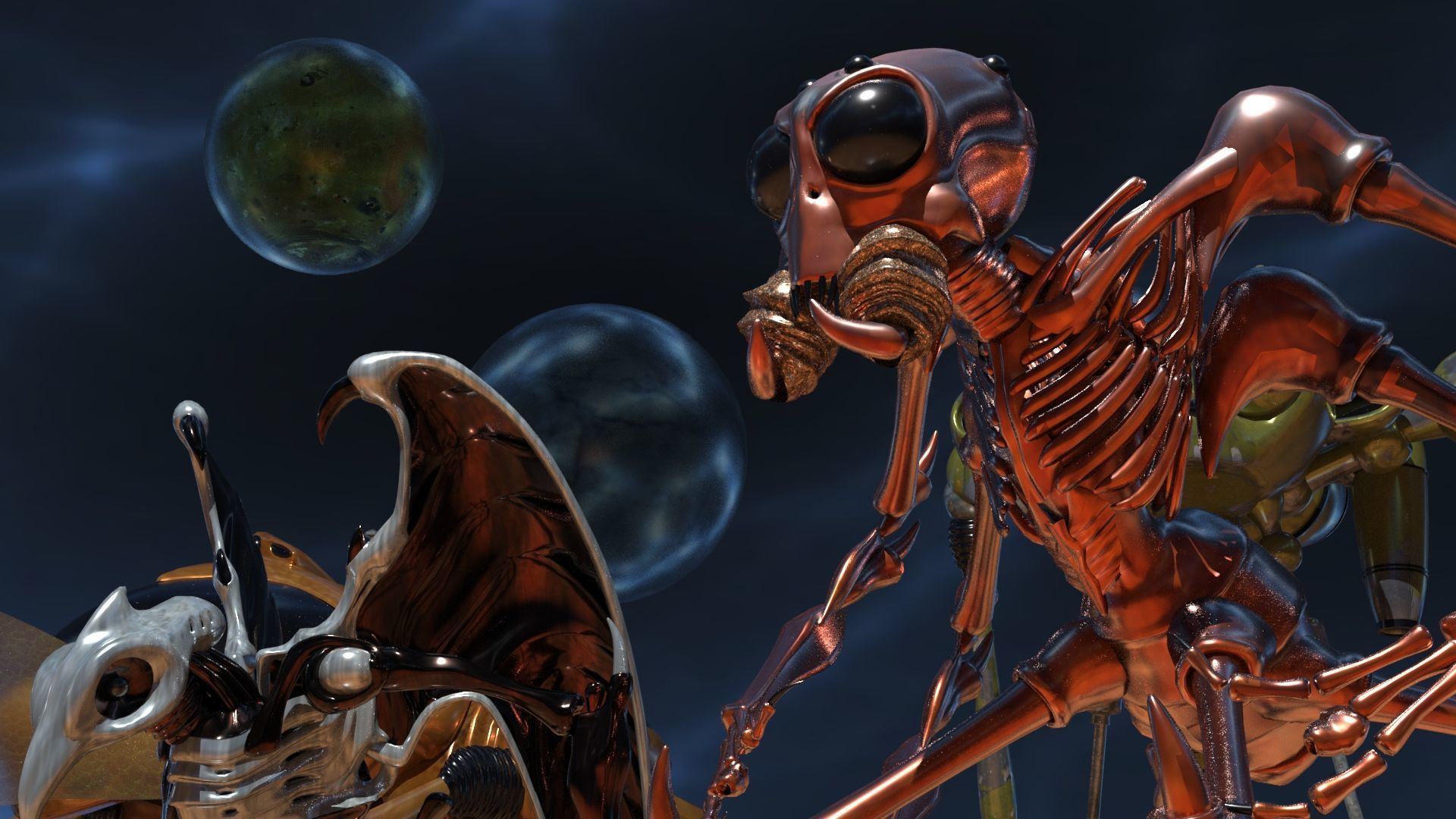 Space Creatures Pack 3D model_19