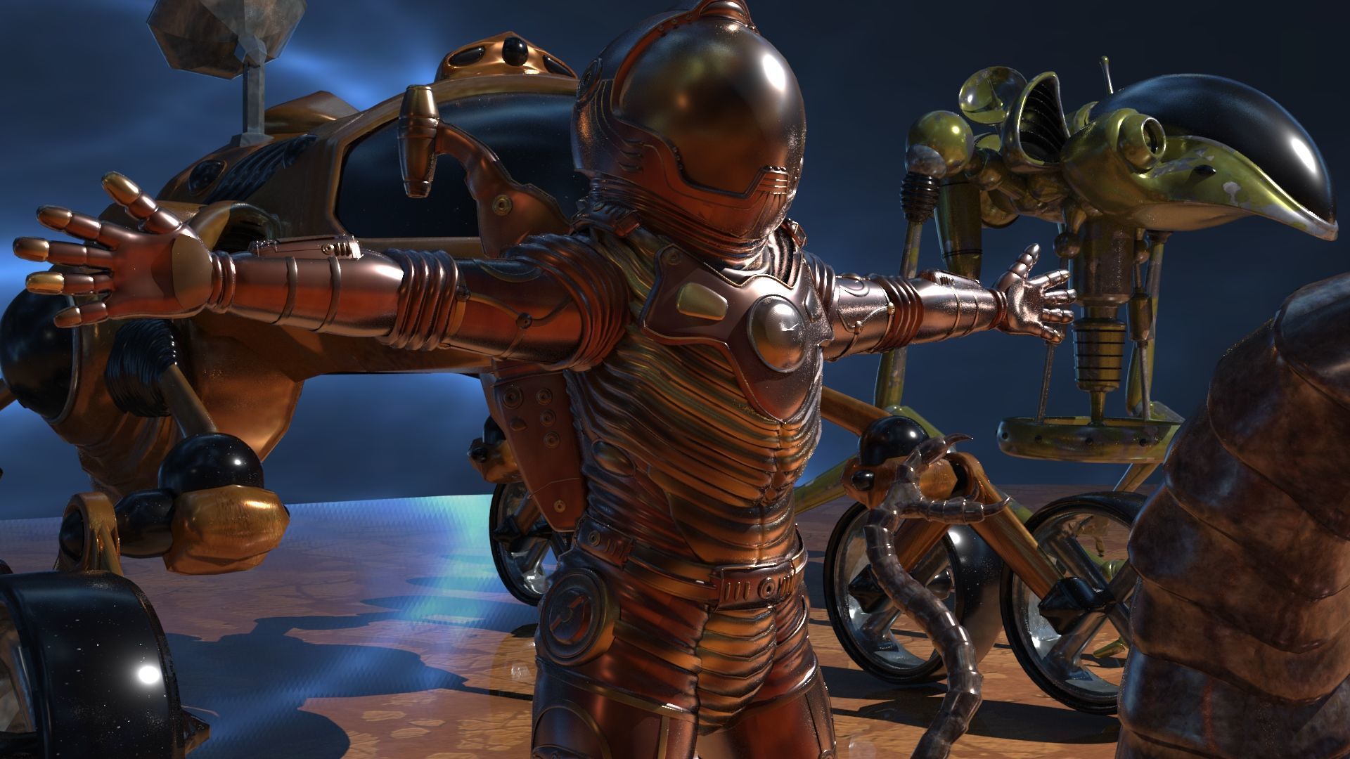 Space Creatures Pack 3D model_17